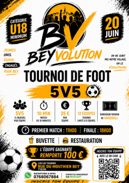 Tournoi foot organisé par Beyvolution