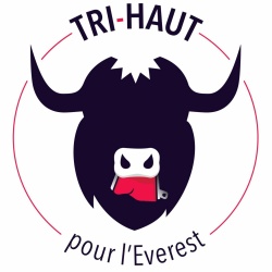 Logo de Tri-haut pour l'Everest - fond vierge