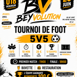 Affiche tournoi beyvolution