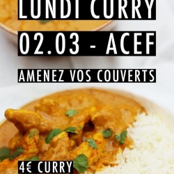 Affiche vente de repas université